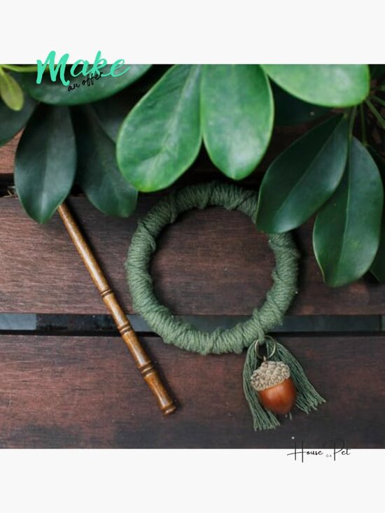 Handmade Dreadlock Hair Tie with Acorn - Loc Jewelry Hair Clip for Braids main image 6
